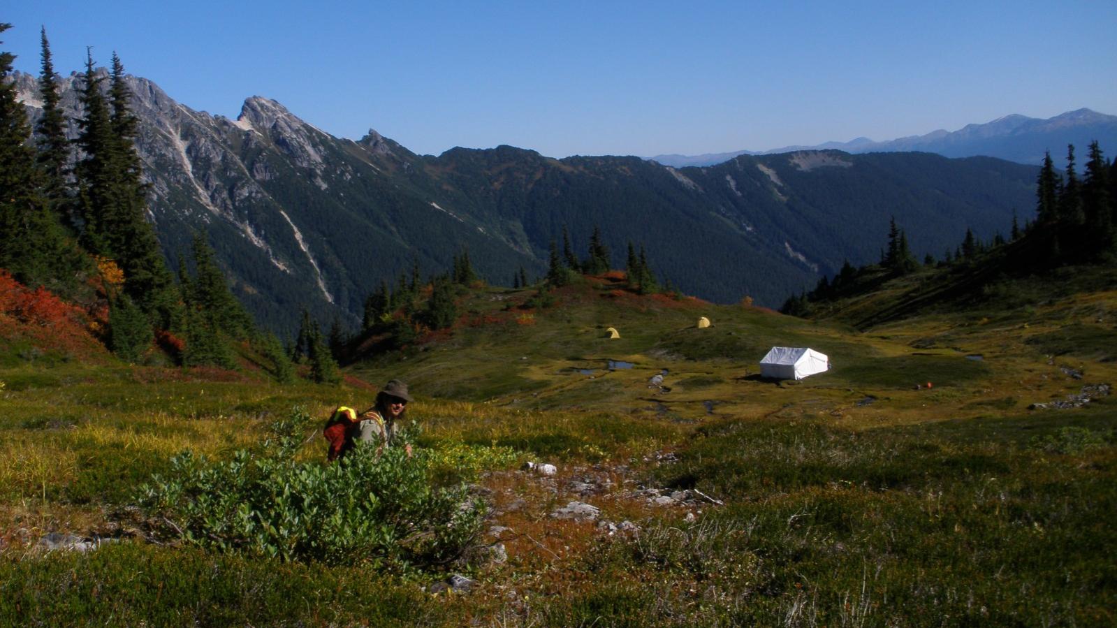 West Cu-Au Zone Exploration Camp During the 2009 Program at the Elsiar Property in Northwestern British Columbia West Cu-Au Zone Exploration Camp During the 2009 Program at the Elsiar Property in Northwestern British Columbia