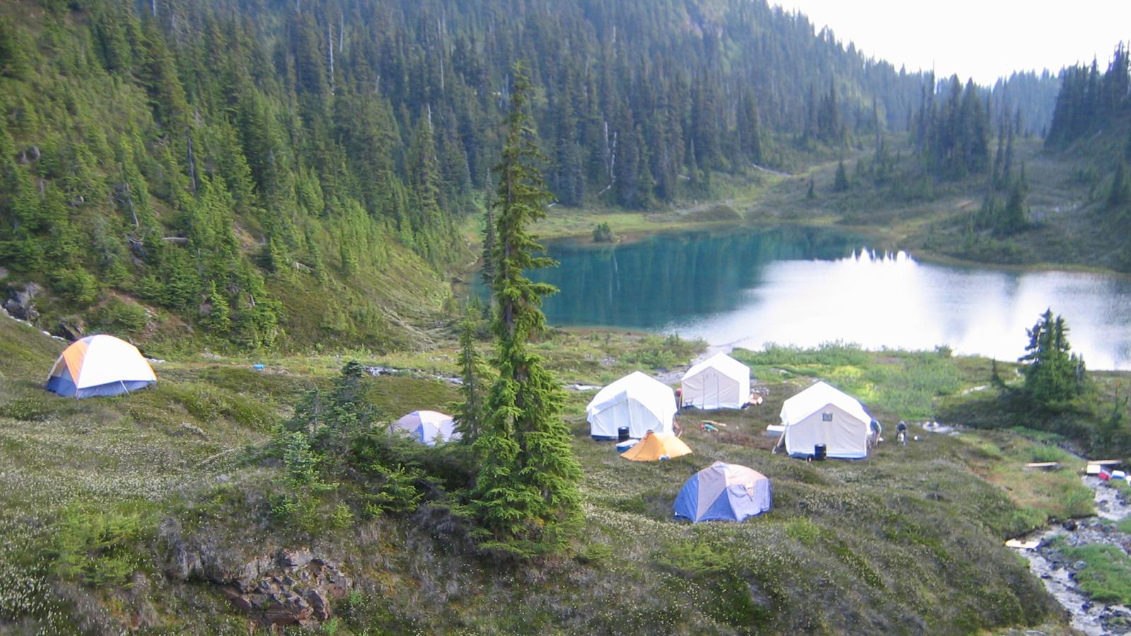 Kalum Project Hat Zone camp Exploration camp at the Hat Zone of the Kalum Project in Northwest BC