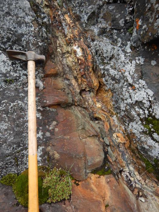Mineralized Outcrop at Pine Channel Saskatchewan